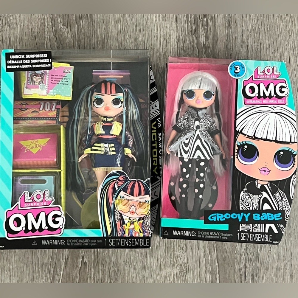 L.O.L. Surprise! O.M.G. Fashion Doll - Multicolor lot of 2 dolls